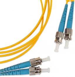 Патч-корд волоконно-оптический (шнур) SM 9/125 (OS2) Hyperline FC-D2-9-ST/UR-ST/UR-H-3M-LSZH-YL