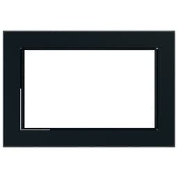 Рамка 2местная без перемычки стекло STEKKER GFR00701205М серия Катрин черный матовый 49605