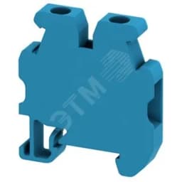 Мини-клеммник винтовой проходной 2.5мм.кв 2 точки подключения серый