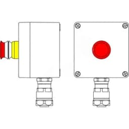 Взрывозащищенный пост управления из полиэстера CPE-Р-03 -(1xP3E(11)) -1x6018ANP22BKM2SB(C)1Ex d e IIC Т5 Gb / Ex tb IIIC T95°C Db IP66