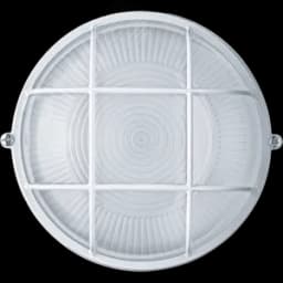 Светильник НПП-60w термостойкий круглый с решеткой IP54 белый