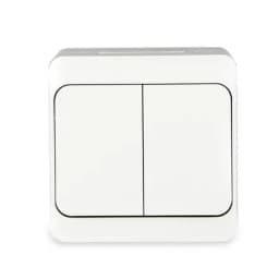 Выключатель 2-кл. ОП Nix 10А IP54 250В бел. TOKOV ELECTRIC TKE-NX-V2-C01-IP54