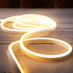 Гибкий неон LED SMD 8х16 мм односторонний теплый белый 120 LEDм 5 м 131006