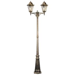 Светильник садовопарковый Feron 6214 столб 2100W E27 230V черное золото 11207
