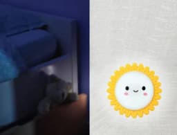 Светильник светодиодный NL-179 «Солнышко» 220В ночник с выкл. бел. Camelion 12535