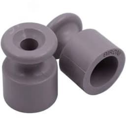 Изолятор для наружного монтажа, пластик, цвет титан (10 шт/уп)