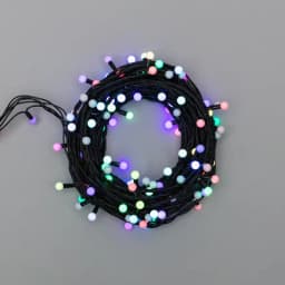 Гирлянда Мультишарики 13мм 20 м 200 LED RGB черный ПВХ IP65 быстрая смена цвета 230В соединяется NEONNIGHT нужен шнур питания 303500 3035091