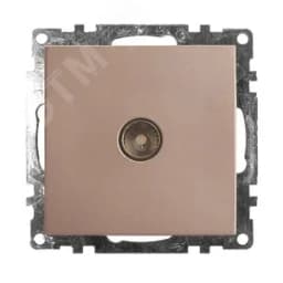 Розетка телевизионная 1-местная (механизм), 75 Ом, 5-862МГц, Катрин, шампань