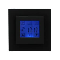 Терморегулятор Energy TK08 New Design черный матовый, для теплого пола, сенсорное управление, электронно-программируемый