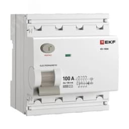 Выключатель дифференциального тока ВД-100N 4P 100А 100мА тип AC эл-мех 6кА PROXIMA