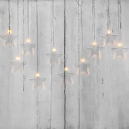 Гирлянда светодиодная Звезды 15х06 м прозрачный провод теплый белый свет свечения NEONNIGHT 303030