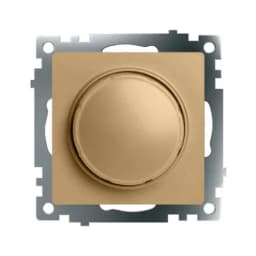 Выключатель диммирующий TRIAC механизм STEKKER 250В 500W серия Катрин золото GLS10710608 49218