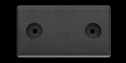 Бампер резиновый БР-450 с монтажной пластиной и комплектом креплений