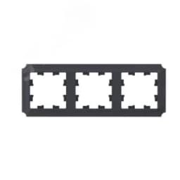 ATLASDESIGN ANTIQUE 3-постовая рамка, универсальная, КАРБОН