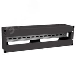 Панель электрораспределительная 3U с DIN-рейкой черная ITK
