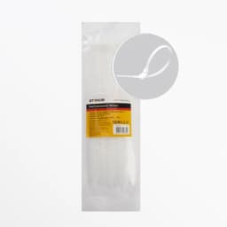 Хомут нейлоновый STEKKER NYCT36250 36x250 мм d пучка max 65 мм нагрузка 18 кг белый упаковка 100 шт 32779