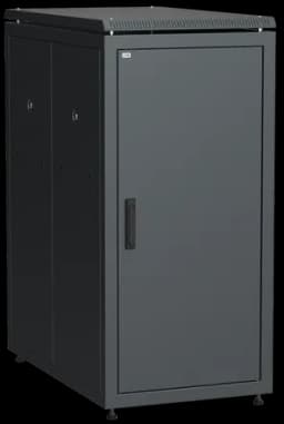 ITK Шкаф сетевой 19" LINEA N 18U 600х1000 мм металлическая передняя дверь черный (LN05-18U61-M)