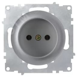 Розетка без заземления, винтовые контакты, цвет серый (серия Florence) 2172835 ССТ