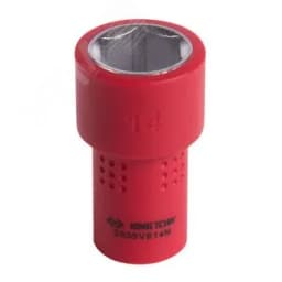 Головка торцевая диэлектрическая шестигранная 1/4" 14 мм King Tony