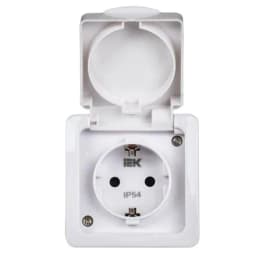 Переключатель проходной 1-кл. ОП Гермес Plus 10А IP54 ВСп20-1-0-ГПБ бел. IEK EVMP12-K01-10-54-EC