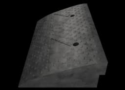 Съезд с бордюра КОМПОЗИТ СП-150-1 основная часть без светоотражателя