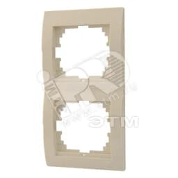 DERIY Рамка х2 верт. крем