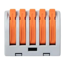 Клемма строительно-монтажная СМК 222-415 5-проводная 0.08-2.5кв.мм с рычагом (уп.100шт) PROxima EKF plc-smk-415