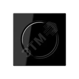 Накладка роторного диммера  Серия A500  Материал- термопласт  Цвет- черный