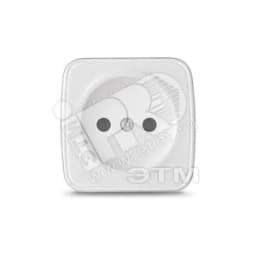 Розетка Электра без заземления белая