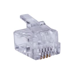 Коннекторы 6P6C (RJ-11) уп. 100шт, шт SUPRLAN (10-0228)