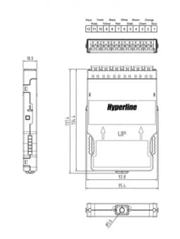 Корпус кассеты для оптических претерминированных решений PPTR-CSS-1-6xDLC-MM/MG-BL Hyperline
