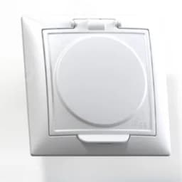 СЕЛЕНА Розетка скрытой установки одноместная с заземляющим контактом, защитной шторкой, крышкой, брызгозащищенная(IP44) РС16-426, белый