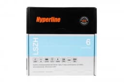 Кабель витая пара Hyperline UUTP4-C6-P24-NCR-IN-LSZH-GY-100 (100 м)