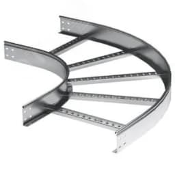 Угол горизонтальный 90 градусов 50x400 R-600, лонжерон 1,5 мм, цинк-ламельный, в комплекте с крепежными элементами и соединительными пластинами, необходимыми для монтажа