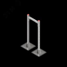 Опорная конструкция для горизонтальных прямоугольных воздуховодов и металлических лотков кабеленесущих систем TECHNORAPTOR STEELFOOT 350х1000 HD