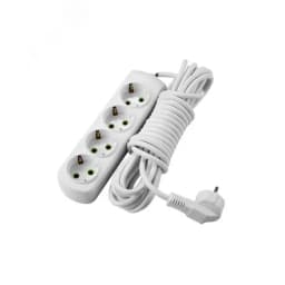 LETITIA Удлинитель с/з 4 входа 5 метра