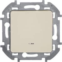 Переключатель одноклавишный с подсветкой/индикацией INSPIRIA 10 AX 250 В~ слоновая кость