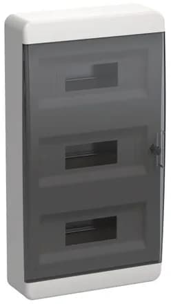Корпус ЩРН-П-36 TEKFOR IP41 черн. прозр. дверь пластик. IEK TF5-KP12-N-36-41-K01-K03