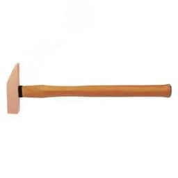 Молоток слесарный квадратный боек 0,2 кг медь рукоятка дерево искробезопасный