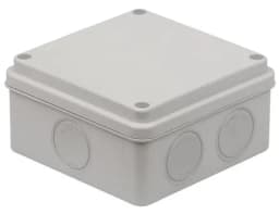 Коробка распределительная ОП 100х100х50мм двухкомпонентн. 7 вводов IP66 сер. Ruvinil 67250