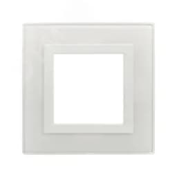 Рамка из натурального стекла, "Avanti", белая, 2 модуля DKC