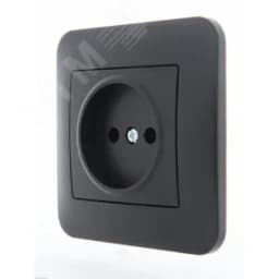 KARINA Розетка б/з ПБТ чёрный бархат (10шт/120шт) Lezard