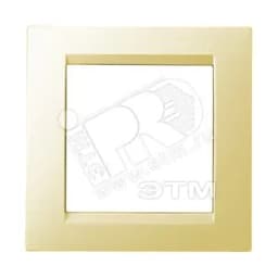 15 Рамка на 1 пост слоновая кость Simon