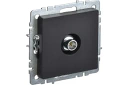 Розетка телевизионная оконечная TV СП Brite РТВ11-0-БрЧ механизм черн. IEK BR-A10-O-K02