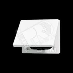 Крышка откидная для штепсельных розеток и изделий с платой 50х50мм белая