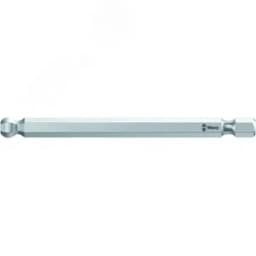 Бита под внутренний шестигранник 842/4 Z Hex с шаром вязкая твёрдость хвостовик шестигранный 1/4 E 6.3 1/8X89 мм