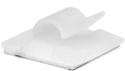 Клипса самоклеящаяся 18.5х18.5 для круглого кабеля бел. (уп.100шт) DKC 25430SR