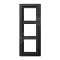 Рамка 3-я для горизонтальной/вертикальной установки Серия- LS-Design Материал- металл Цвет- алюминий дарк JUNG