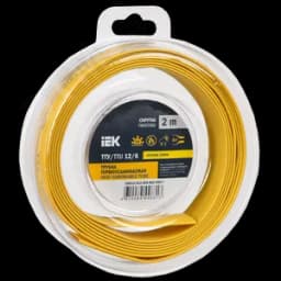 Трубка термоусадочная ТТУ нг-LS 12/6 желто-зеленая (2м/упак) IEK
