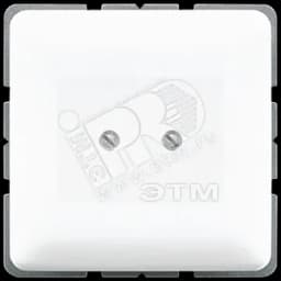 Крышка глухая с опорным кольцом  белая JUNG